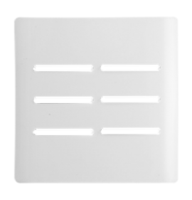 Placa para 6 Teclas 4x4 - Novara Branco Brilhante